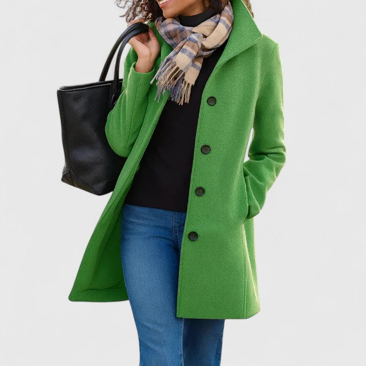 Longline coat in ten colors for women