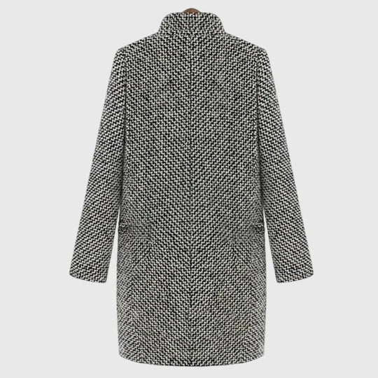 Long gray coat for women