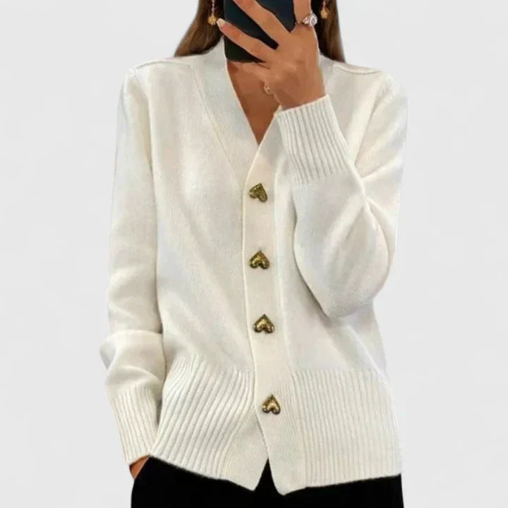 Knit cardigan for women in seven soft shades