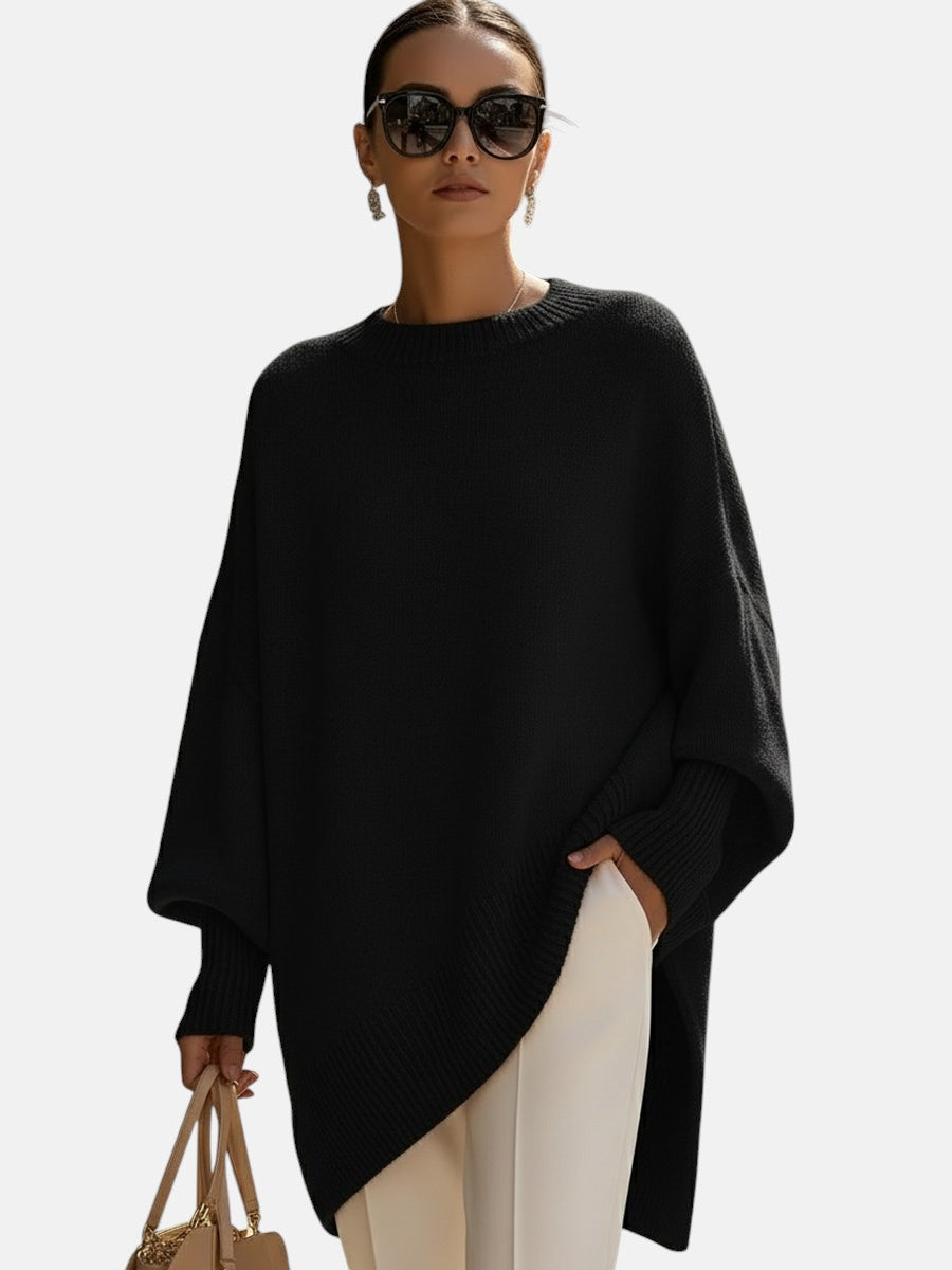 Oversized poncho in six colors for women