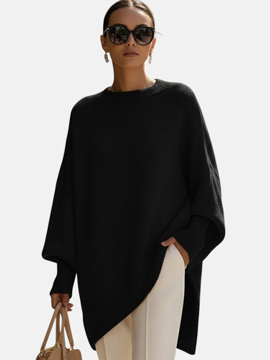 Oversized poncho in six colors for women