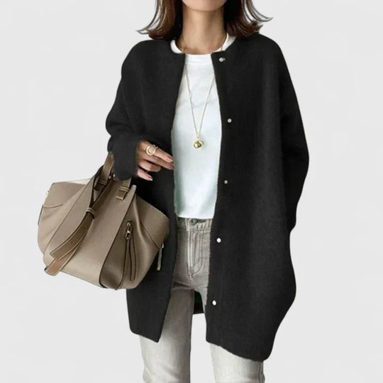 Knit cardigan for women in six earth tones