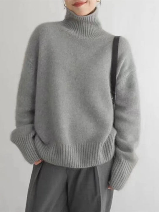 Sweater in beige, gray and khaki for women