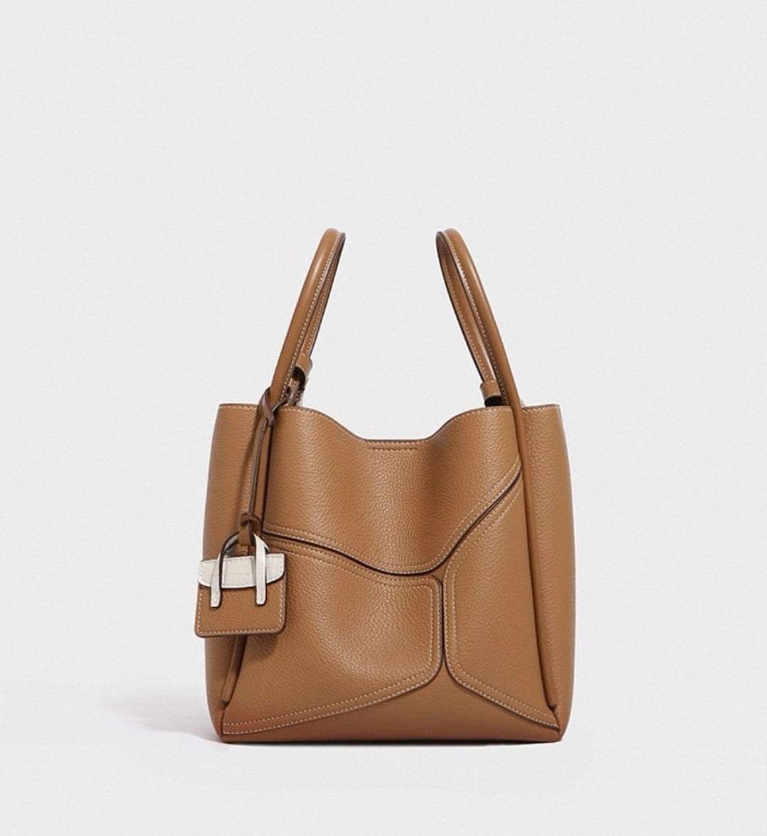 Nicolette | Classic Cowhide Leather Tote Bag