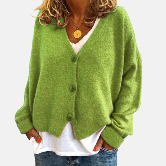 Knit cardigan for women in fifteen colors