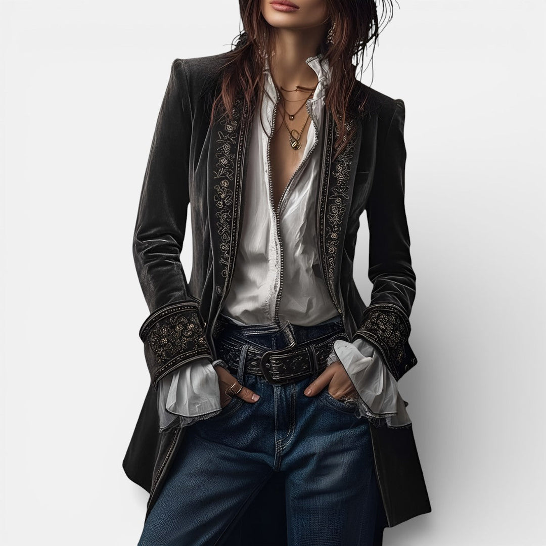 Velvet jacket for women in five colors