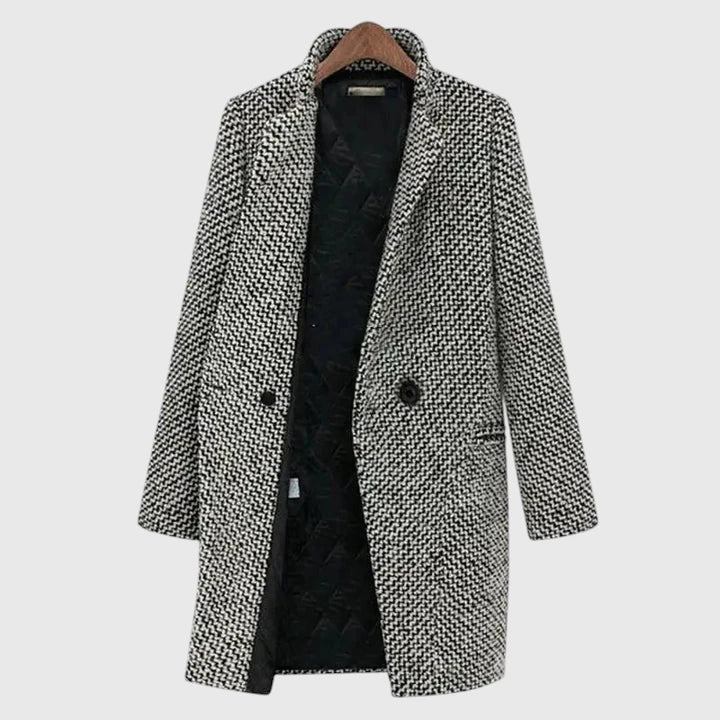 Long gray coat for women