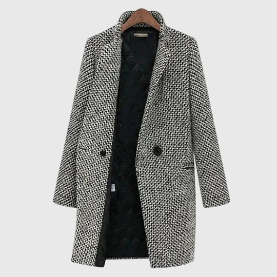 Long gray coat for women