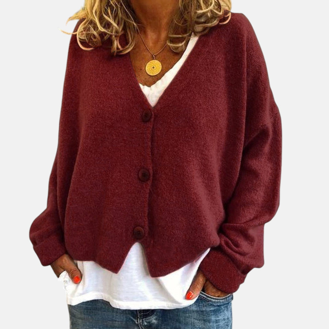 Knit cardigan for women in fifteen colors