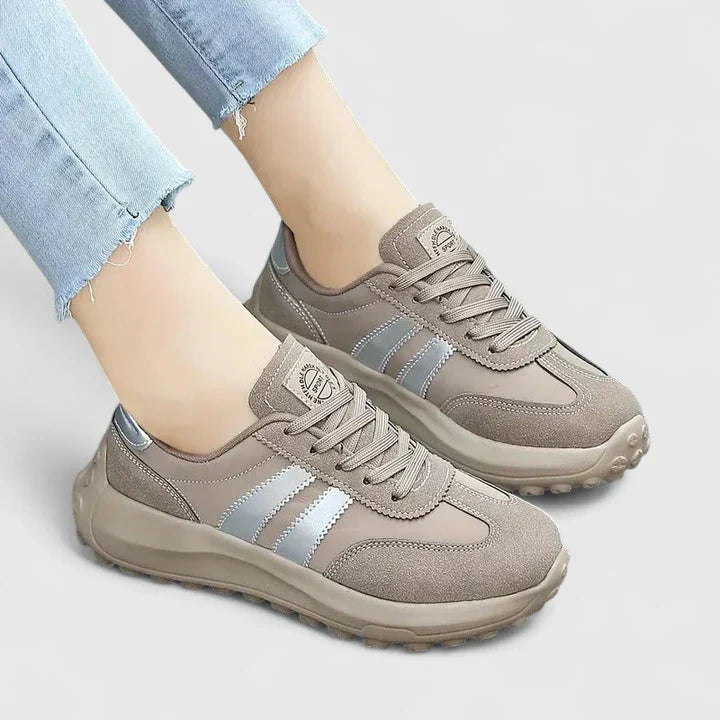 Gray comfort sneakers for women
