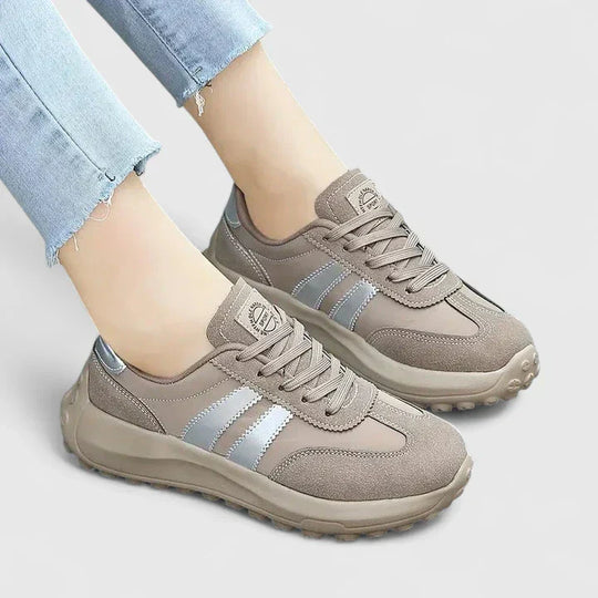 Gray comfort sneakers for women