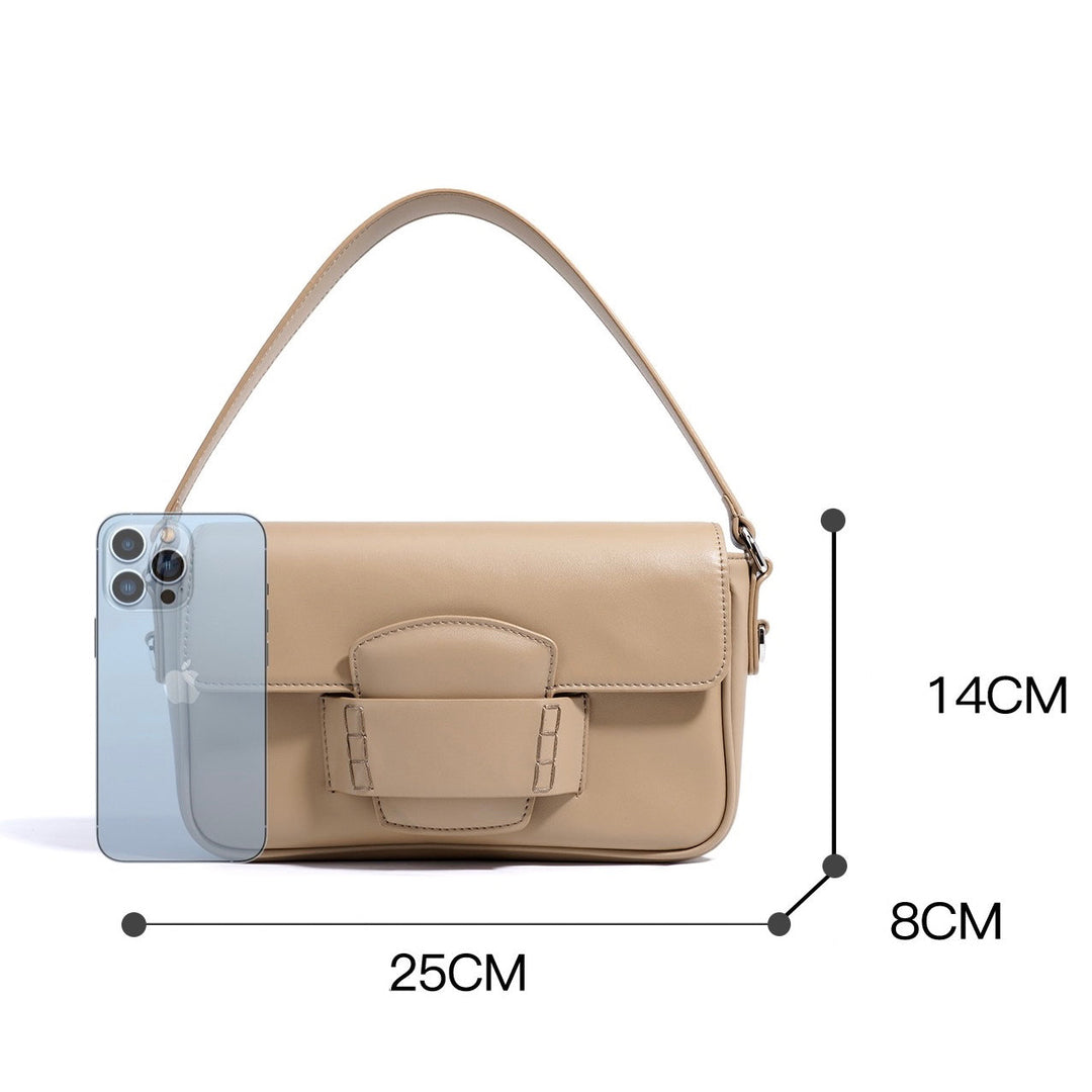 Gabrielle | Structured Flap Closure Shoulder Bag