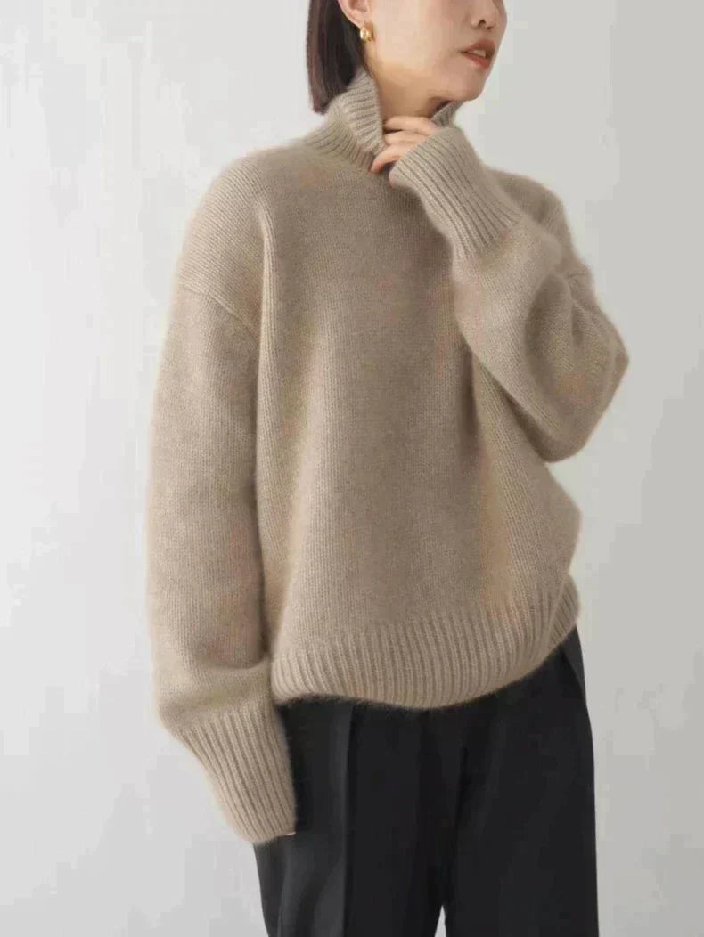 Sweater in beige, gray and khaki for women
