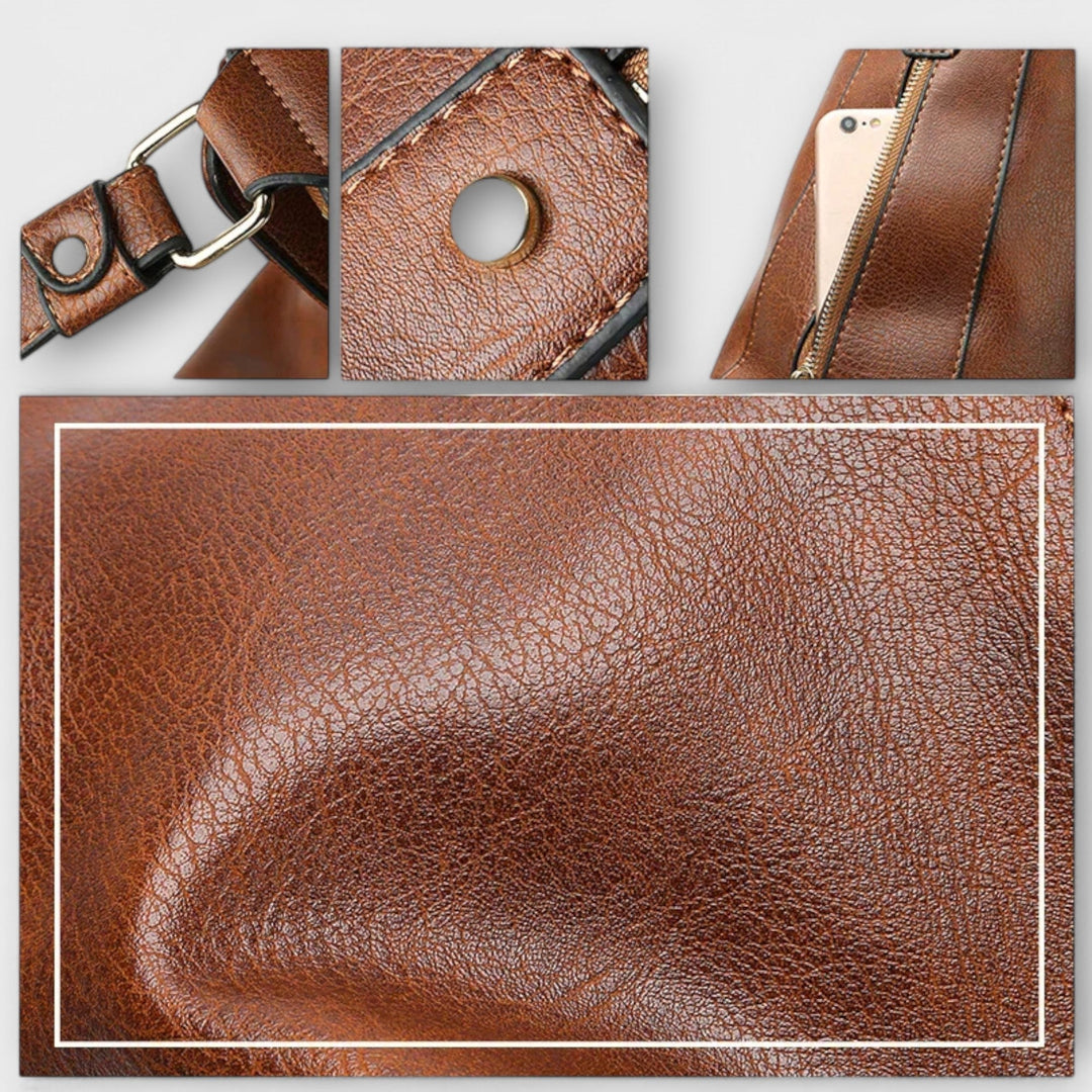 Large shoulder bag in five shades for women
