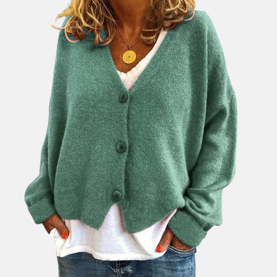 Knit cardigan for women in fifteen colors