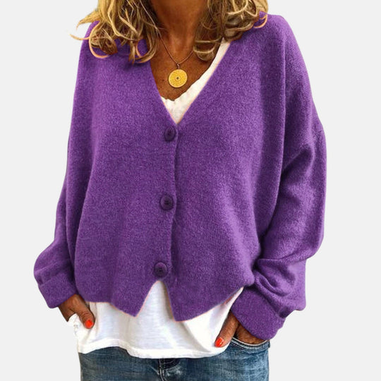 Knit cardigan for women in fifteen colors