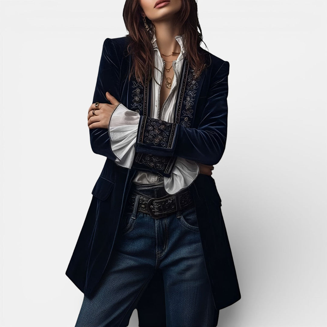 Velvet jacket for women in five colors