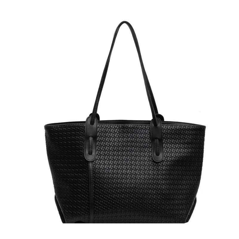 Valentine | Woven Texture Shoulder Tote Bag