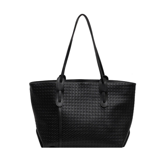 Valentine | Woven Texture Shoulder Tote Bag