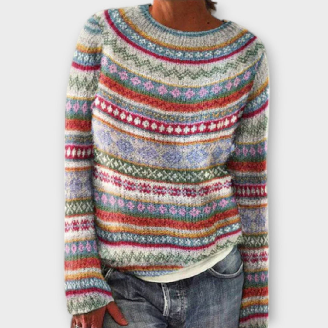 Knit sweater for women in four colors