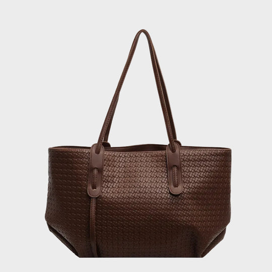 Valentine | Woven Texture Shoulder Tote Bag