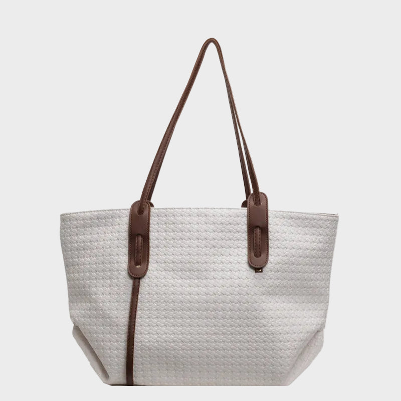 Valentine | Woven Texture Shoulder Tote Bag
