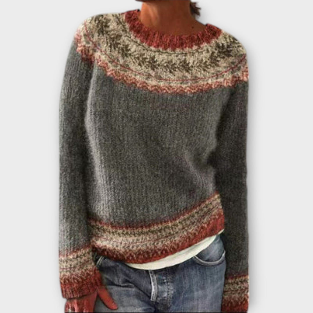 Knit sweater for women in four colors