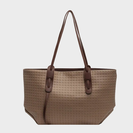 Valentine | Woven Texture Shoulder Tote Bag