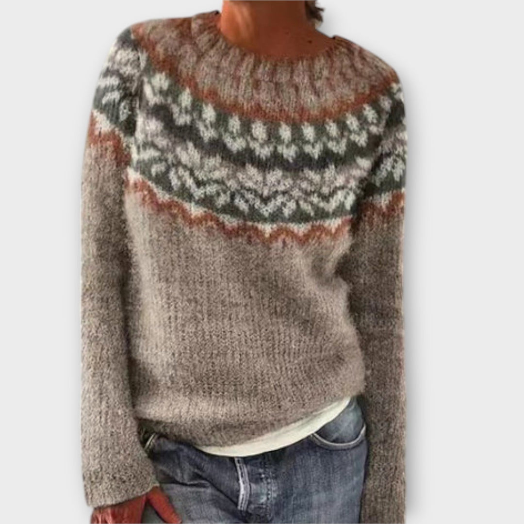 Knit sweater for women in four colors