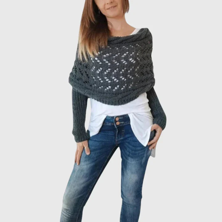 Cable knit scarf for women in eleven colors