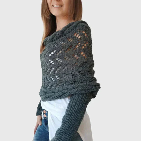 Cable knit scarf for women in eleven colors