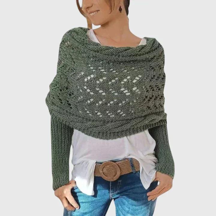 Cable knit scarf for women in eleven colors