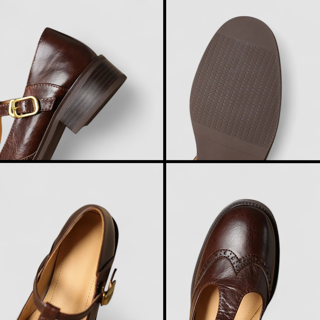 Noelle | Wide-Run Strap Mary Jane Shoes