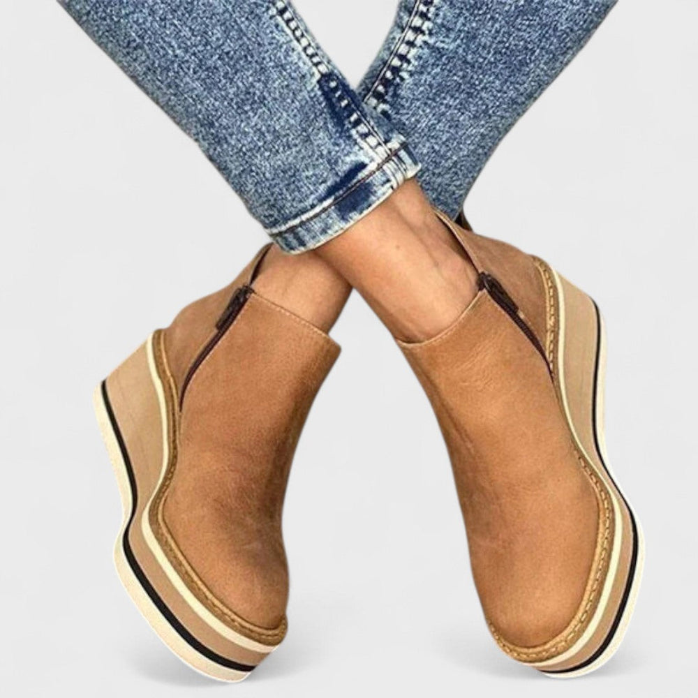 Elegant shoes in khaki, black, beige, brown and blue for women