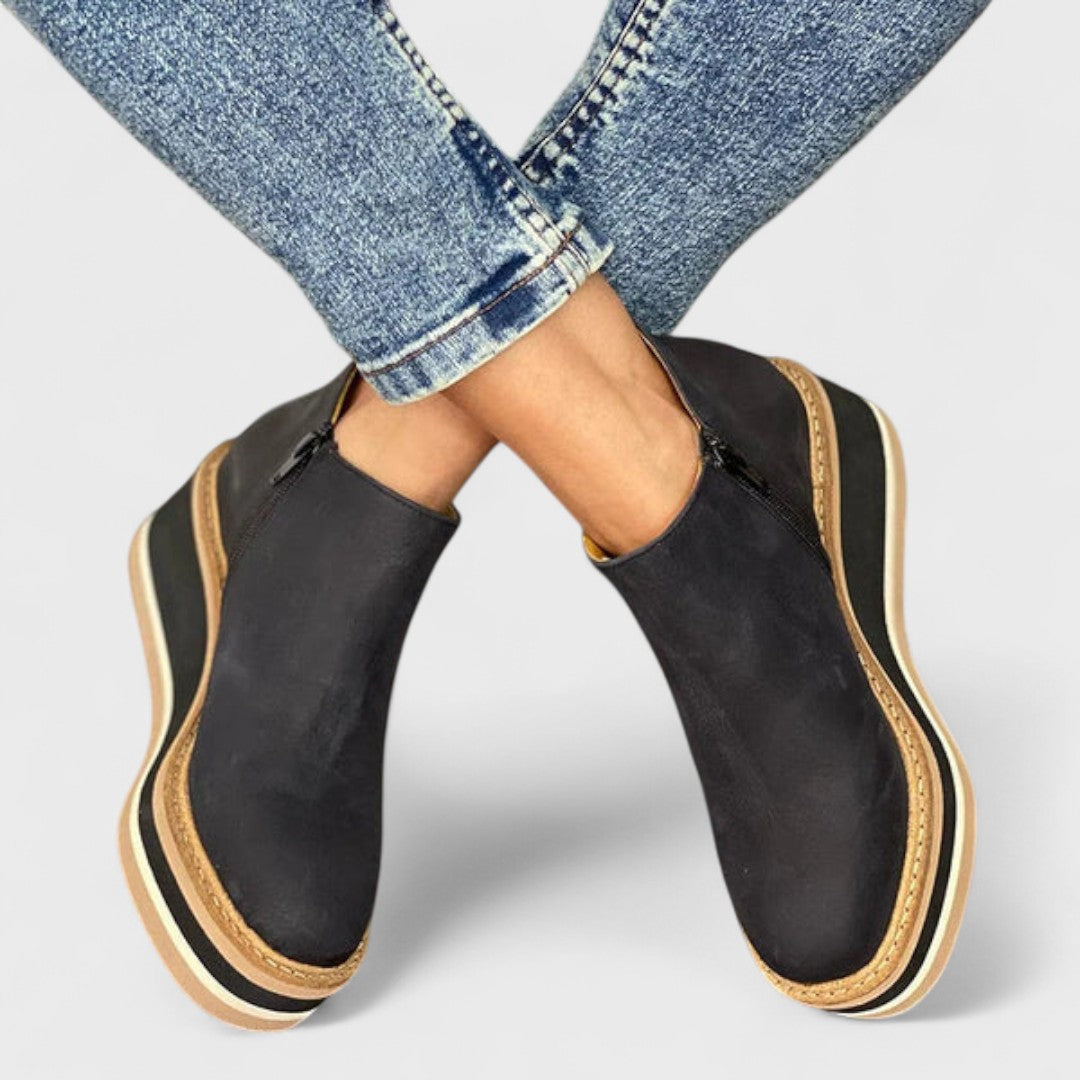Elegant shoes in khaki, black, beige, brown and blue for women