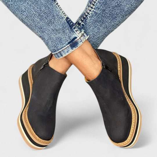 Elegant shoes in khaki, black, beige, brown and blue for women