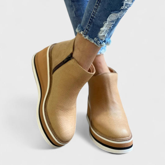 Elegant shoes in khaki, black, beige, brown and blue for women