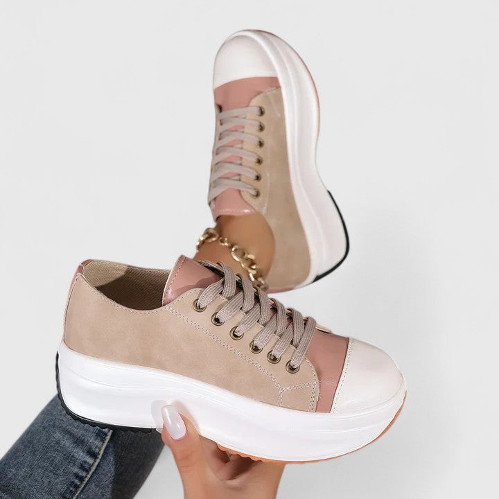 Khaki comfort shoes for women