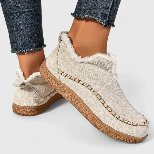 Comfort boots in beige, brown, black and gray for women