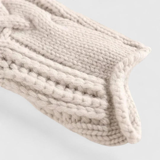 Knit sweater for women in beige or blue