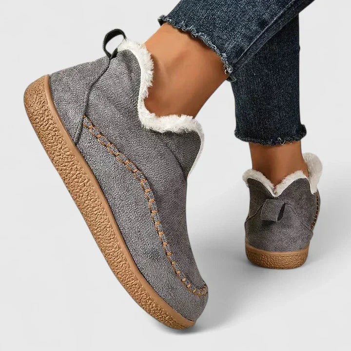 Comfort boots in beige, brown, black and gray for women