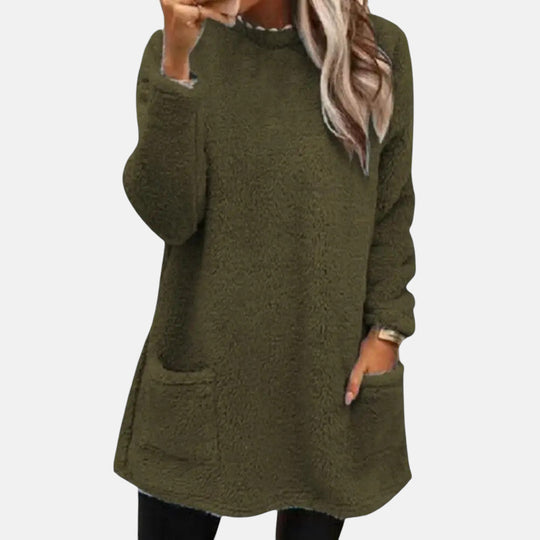 Longline knit sweater for women in nine colors