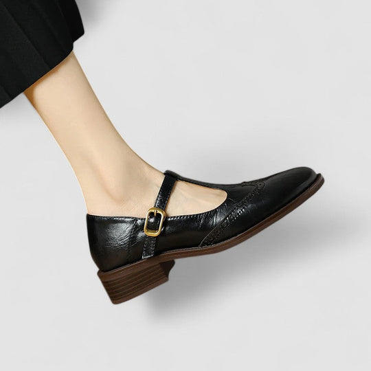 Mary Jane shoes in beige, black and brown for women