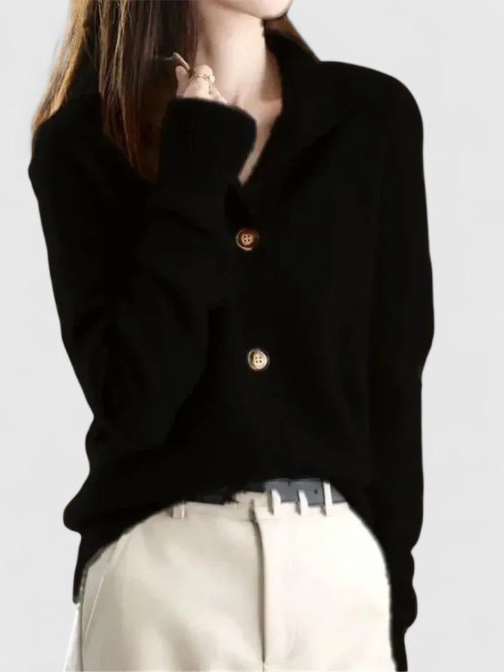 Knit cardigan for women in apricot, khaki and caramel