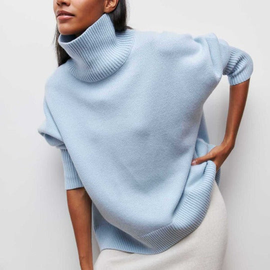 Bright knit sweater in eight colors for women