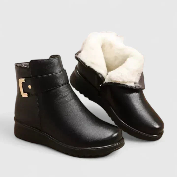 Comfort boots in two black colorways for women