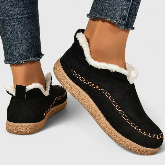 Comfort boots in beige, brown, black and gray for women