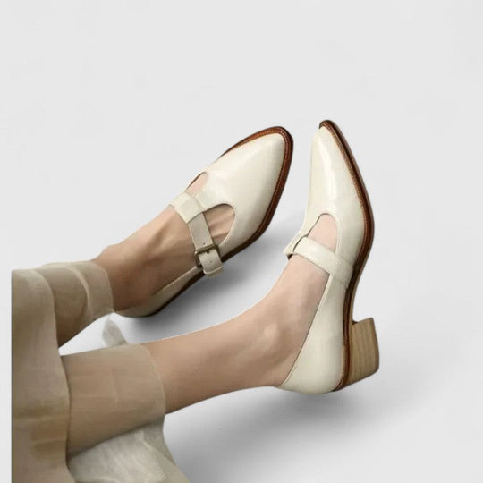 Elegant shoes in brown, black and beige for women