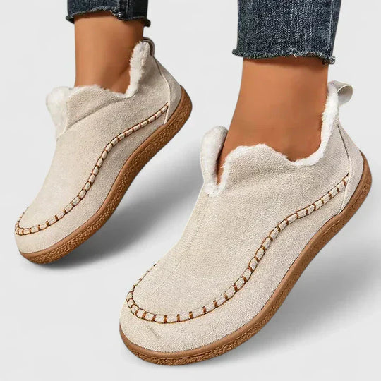Comfort boots in beige, brown, black and gray for women