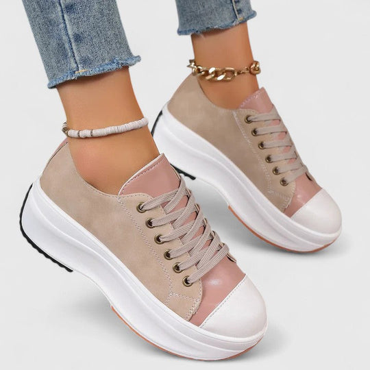 Khaki comfort shoes for women